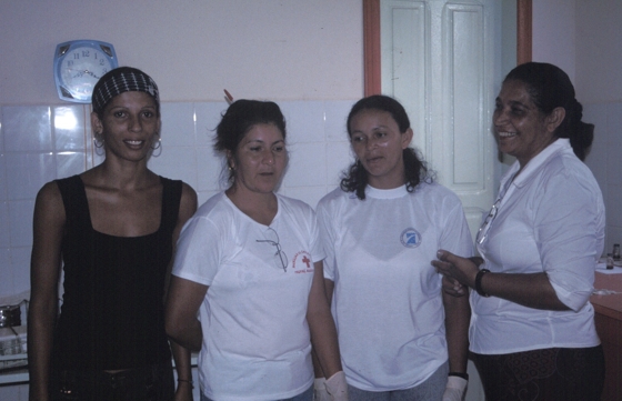 A equipe de campo