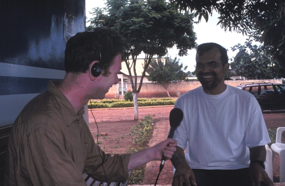 Entrevista do coordenador do projeto (Pascoal Torres Muniz) ao repórter Julian Siddle, do serviço internacional da rádio BBC de Londres